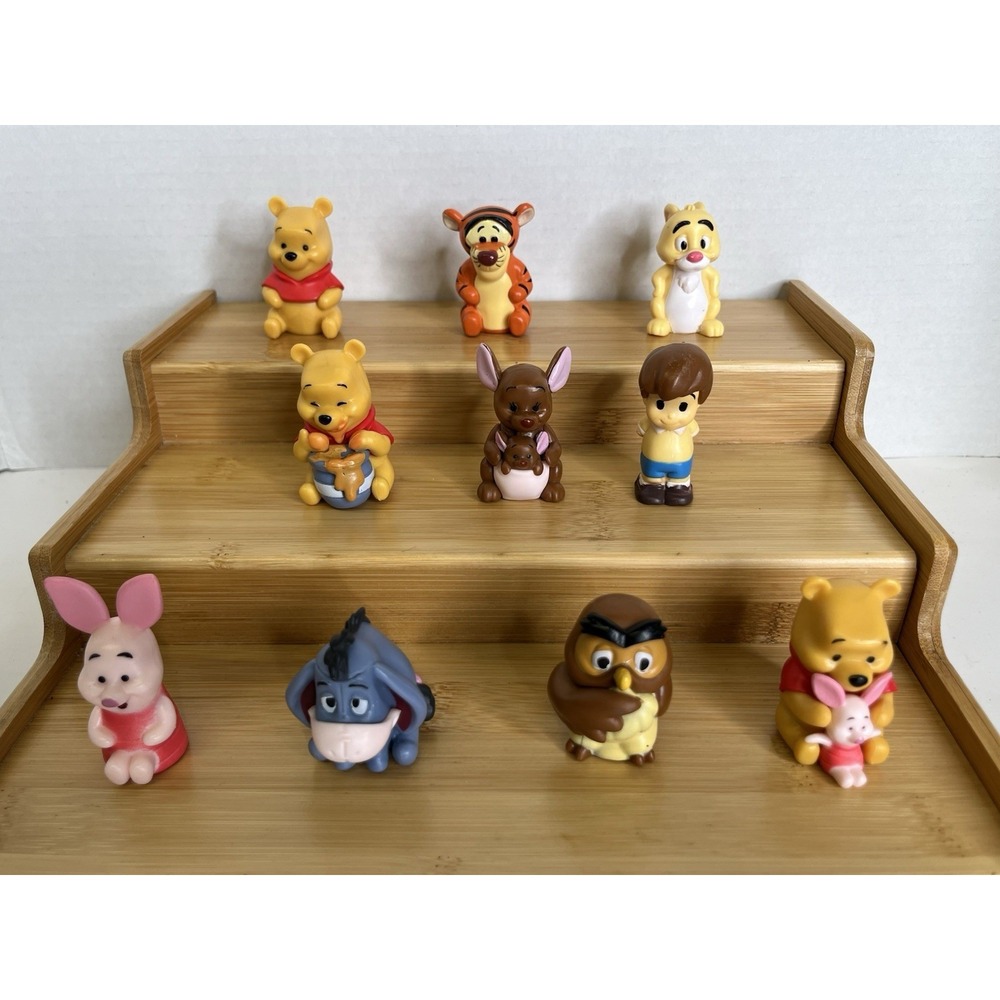 10pcs/set Cartoon Winnie The Pooh Action Figure Toy Pooh Bear Tigger… Cake Tops